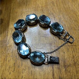 Elegant Blue Gemstone Bracelet